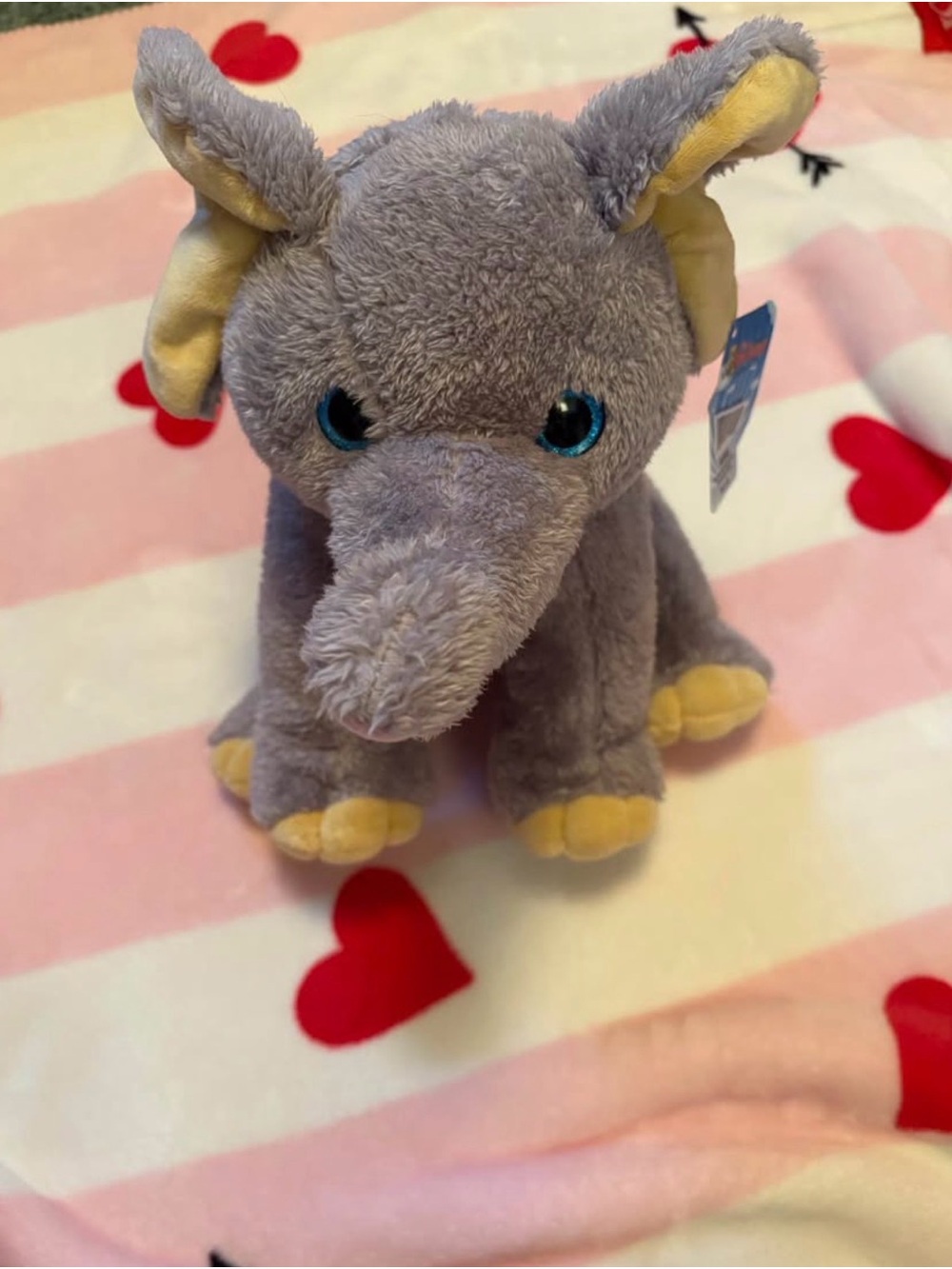 Plush Gray Elephant Stuffed Animal - Soft Kids Toy